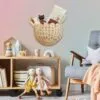 Wanddeko aus Rattan im Korb-Design Wanddeko aus Rattan im Korb-Design