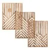 Wanddeko-Set aus Holz, 3-teilig Wanddeko-Set aus Holz, 3-teilig
