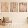 Wanddeko-Set aus Holz, 3-teilig Wanddeko-Set aus Holz, 3-teilig