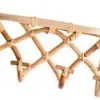 Wandgarderobe mit Ablage aus Rattan Wandgarderobe mit Ablage aus Rattan
