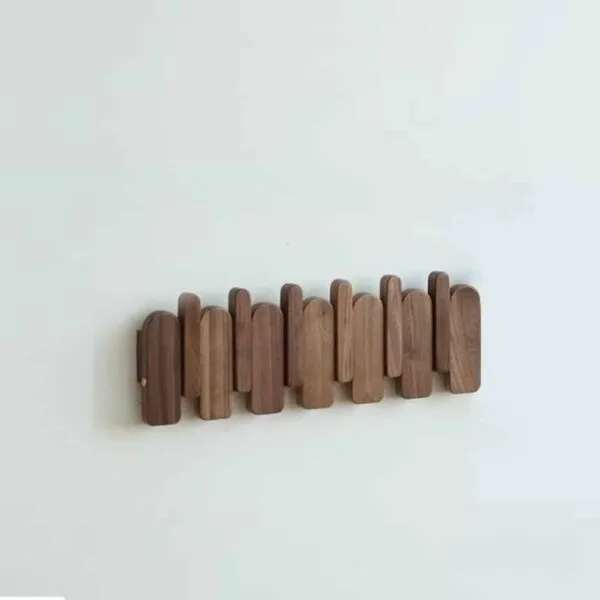 Wandhaken aus Holz mit 7 Haken Wandhaken aus Holz mit 7 Haken