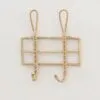 Wandhaken aus Naturrattan mit 2 Haken Wandhaken aus Naturrattan mit 2 Haken