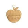 Wandkorb aus Rattan in Apfelform Wandkorb aus Rattan in Apfelform