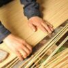 Wandlampe aus Rattan im Fisch-Design Wandlampe aus Rattan im Fisch-Design