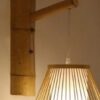 Wandlampe aus Rattan oval