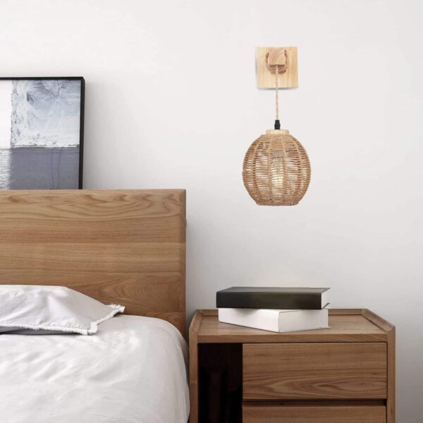 Wandlampe Rattan Kugel Hängend Wandlampe Rattan Kugel Hängend