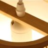 Wandleuchte aus Rattan, gewölbt