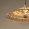 Wandleuchte aus Rattan im Fächerdesign Wandleuchte aus Rattan im Fächerdesign