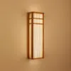 Wandleuchte aus Rattan rechteckig