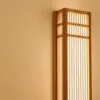 Wandleuchte aus Rattan rechteckig