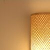 Wandleuchte aus Rattan, rechteckig