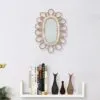 Wandspiegel aus Rattan oval Wandspiegel aus Rattan oval