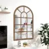 Wandspiegel im Fensterstil aus Holz Wandspiegel im Fensterstil aus Holz