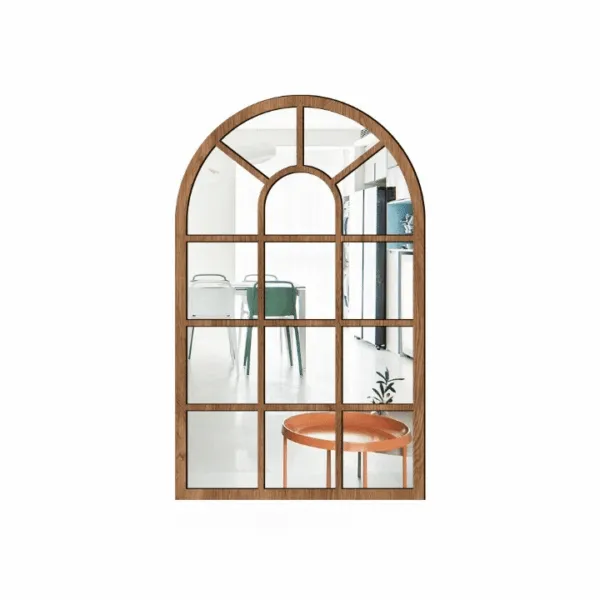 Wandspiegel im Fensterstil aus Holz Wandspiegel im Fensterstil aus Holz