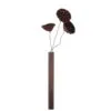 Wandvase aus dunklem Holz Wandvase aus dunklem Holz