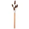 Wandvase aus hellem Holz Wandvase aus hellem Holz