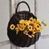 Wandvase aus Rattan