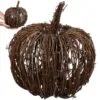 Weihnachtskürbis aus Rattan Weihnachtskürbis aus Rattan