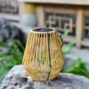 Wetterfeste Rattan-Solarleuchte Wetterfeste Rattan-Solarleuchte
