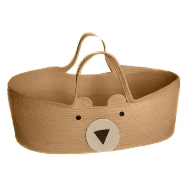 Wickelkorb im Rattan-Look mit Bärenmotiv Wickelkorb im Rattan-Look mit Bärenmotiv